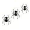 Brincos de Stud para Lábio F136 Aranha Titânio Diamante Negro Moda Joia de Orelha Acessórios de Piercing de Titânio G23 Atacado Transfronteiriço Europeu e Americano