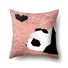 Funda de Almohada de Poliéster Decoración de Coche Hogar Funda de Almohada Estampada Coche Sofá Simple Funda de Cojín Lumbar QTA11