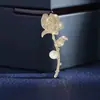 Broche de Mariposa de Diamantes de Colores, Broche de Pájaro de Diseño Simple de Alta Gama, Accesorios de Ropa para Mujer, Broche de Joyería para Corsage