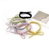 Accesorios para el cabello de estilo coreano, banda para el cabello básica, sencilla y combinable, color sólido, cuerda para el cabello de alta elasticidad, lazo para el cabello personalizado, banda de goma, tocado