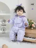 Ropa de Algodón Acolchada de Otoño e Invierno para Bebés Tipo Algodón Acolchado Monos Gruesos de Algodón Puro para Bebés Recién Nacidos Niños y Niñas para Salir y Gatear