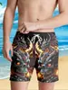 Comercio exterior transfronterizo Amazon shorts de verano para hombre pantalones de playa casuales holgados estilo callejero pantalones cortos casuales con estampado 3D
