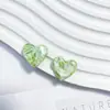 Corazones Pequeños de Melocotón Tintados con Tinta en Forma de Corazón Lindos Materiales para Accesorios DIY de Acetato Pendientes Pinzas para el Cabello Funda de Teléfono Colgante Venta al Por Mayor