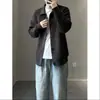 Atuendo Coreano Maduro y Sofisticado: Chaqueta de Punto Cardigan Negra con Cuello Solapa para Hombre, Ropa de Primavera y Otoño, Suéter Casual de Alta Gama