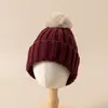 Chapéus Infantis, Chapéus de Lã, Chapéus de Tricô para Meninos e Meninas Outono e Inverno, Chapéus Quentes, Bolas de Pelo Fofas, Suéteres de Bebê, Proteção para Orelhas