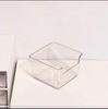 Caja de almacenamiento con barra divisoria y cajón con estante que aumenta la altura, caja organizadora multifuncional transparente para escritorio de dormitorio con notas de papelería japonesas