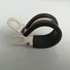 Abrazadera de Tubo Tipo R Fija con Tornillo M10 304 Recubierta de Goma EPDM Abrazadera de Fijación de Cables para Tubería Corrugada