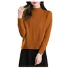 Suéter de Cuello Alto Nuevo para Otoño e Invierno, Prenda Base para Mujer, Estilo Diseñador, Ropa Interior Elegante, Suéter de Punto a la Moda
