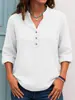 Otoño e Invierno 2025 Exportación Transfronteriza Amazon Wish Nuevas Camisetas de Manga Larga Casuales Europeas y Americanas para Mujer