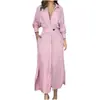 Vestido azul transfronterizo elegante de primavera y verano para mujer, de manga larga, para comercio exterior de Amazon, Europa y América