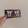 Brincos Geométricos Redondos Florais Zircônia Pérola Super Flash Agulha de Prata Brincos Simples Personalizados Brincos de Design de Nicho para Mulheres