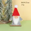 Suministros de Navidad Adornos de Ciervo Navideño de Madera Adornos de Árbol de Navidad Pequeño de Madera Decoración de Ventana Regalos Adornos de Anciano de Madera