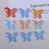 Parche de Mariposa de Acrílico de Color Degradado Estilo Coreano Hecho a Mano DIY para Funda de Teléfono Móvil, Adorno para Taza de Agua, Accesorios para Tocado y Pasador de Pelo