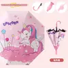 Guarda-chuva Infantil para Meninos e Meninas, Alunos do Ensino Fundamental, Crianças do Jardim de Infância, Segurança Automática, Logotipo Personalizável, Proteção UV