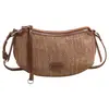 Bolso Tejido Hueco de Punto, Bolso de Hombro Estilo Mahjong para Mujer, Bolso de Hombro Estilo Vacaciones en la Playa, Bolso de Mano Ligero, Bolso Cruzado Tipo Dumpling