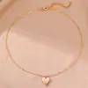 Collar de Concha con Goteo de Aceite de Nuevo Estilo de Verano Transfronterizo para Niñas, Cadena para Clavícula Estilo Lindo, Joyería para la Temporada de Vacaciones en la Costa