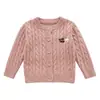 Conjunto de Niña Personalizado Algodón Puro Clase A Cárdigan Chaleco Falda Otoño Conjunto de Tres Piezas Estampado de Logo Etiquetado Personalización Transfronteriza