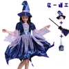 Vestido de Disfraz de Bruja para Niños de Halloween Vestido de Fiesta de Disfraces Disfraz de Bruja Vampiro