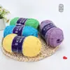 Xuefeier Bola de Lã de Algodão Leite de 5 Fios Não Forma Bolinhas Fio de Algodão Penteado de Cinco Fios Tricotado à Mão para Bebê DIY Boneca Fofa