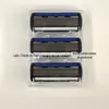 Aparelho de barbear manual de 6 lâminas com tira lubrificante anti-riscos, aparelho de barbear portátil, conjunto para atacado para supermercados