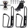 Venta al por mayor de fábrica portabotellas para bicicleta transfronterizo aleación de aluminio óxido de aluminio portabotellas negro portavasos equipo de ciclismo
