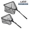 28036 LEO/LEO [Red de Captura Manual de Triángulo Único Negro] Red de Pesca Manual para Pesca con Mosca Portátil Red de Pesca para Exteriores