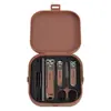 Cortador de Unhas Anti-Salpico Transfronteiriço Conjunto de Manicure Portátil de 5 Peças Manual Cortador de Unhas com Logo Impresso