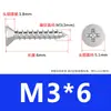 Tornillos Autorroscantes de Acero Inoxidable 304 Ka Tornillos Autorroscantes de Cabeza Avellanada Negra Tornillos Autorroscantes de Cabeza Plana con Ranura de Cruz M3M4M5