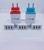 Cargador de Teléfono Móvil con Puerto Multi-USB Adaptador de Corriente 5V2A Puerto Triple Carga Rápida Qc3.0 Esencial de Viaje Carga Rápida