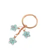 Novo Pingente Chaveiro de Metal Sakura Menina Simples Coração Flor Decoração de Celular Acessórios Pingente de Bolsa Venda por Atacado