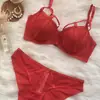 Sujetador de tiras de encaje con diseño francés personalizado, lencería de talla grande con personalidad y tentación, conjunto de sujetador push-up para mujer