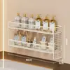 Prateleira de armazenamento para banheiro, cesta suspensa para cosméticos, caixa de armazenamento multicamadas para a parede, cesta de armazenamento de parede para trás da porta do banheiro