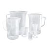 Taza medidora de plástico con escala Cilindro medidor de PP comercial Especial para té de leche Café Horneado Vaso de precipitados 1/2/5000ml Mililitro