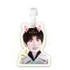 Wang Yuan etiqueta de bagagem cartão de embarque mochila escolar pingente pingente etiqueta pendurada etiqueta listando suporte periférico TikTok mesmo estilo