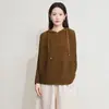 Sudadera plisada para mujer, nuevo estilo de primavera, corte holgado, adelgazante, talla grande, sudadera con capucha, diseño elegante para el trabajo y uso casual