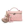 Corrente de Diamante Casual 2025 Estilosa Moda Nova Cor Pura Textura Corrente Bolsinha de Ombro Transversal Pequena Quadrada Bolsa Feminina