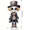 Pingente de Personagem de Terror de Halloween Novo Transfronteiriço Acrílico Plano para Carro Decoração de Interior de Carro Pingente de Feriado