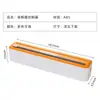 Caja de Almacenamiento de Papel de Hornear y Papel de Aluminio de Plástico Extra Grande con Cuchilla Doble Deslizante para Cortar Film Plástico con Ventosa Magnética para Cocina del Hogar