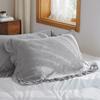 Toalla de almohada tipo gofre estilo coreano Algodón de artemisa una pieza Almohada con volantes de loto toalla de almohada más cubierta grande para adultos toalla de almohada turbante para parejas