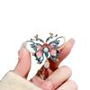 Broche de borboleta pintado de esmalte feminino High-end Sense High-end Atmosférico Luxo Cheongsam Coat Broche Casaco Elegante Pin