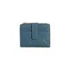 Cartera Transfronteriza para Mujer Estilo Coreano Bordada Multi-tarjetas Pequeña Estilo Fragante Billetera con Cremallera para Monedas Ultra-delgada para Mujer