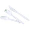 Cuchara de hielo pequeña desechable espesa, vajilla TC-114, cuchara de cuchillo y tenedor, cuchara para pastel, cuchara de postre pequeña blanca