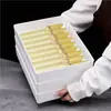 Plato para Hot Pot de Camarones de Autoservicio, Molde de Camarones tipo Bambú, Set de Contenedores Tubo de Bambú para Camarones Especiales, Plato de Exhibición Apilable