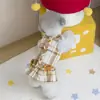 Ropa para Perros Mascotas Teddy Schnauzer Pomerania Perro Pequeño Gato Vestido con Tirantes Primavera y Verano 25 Cuadros Lazo