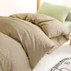 Juego de Ropa de Cama para Dormitorio Universitario de Tres Piezas Sábana Bajera Ajustable 100% Algodón Sábana Individual Funda de Edredón Un Juego Completo de Ropa de Cama de Seis Piezas
