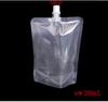 Venta al por mayor de fábrica, bolsa desechable para leche de soya, bolsa con boquilla de succión para jugo de ciruela, venta al por mayor, bolsa transparente autosoportada con boquilla de succión