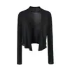 Cárdigan de Punto Fino con Mangas Largas para Mujer, Protección Solar, Top Casual de Verano Chic, Chaqueta Versátil Ajustada