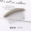 Peine para Flecos y Cabello Suelto para Mujeres, Peine de Hierro Mate de Moda con Dientes, Pasador Simple, Accesorio Antideslizante para Peinado