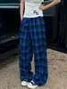 Pantalones Mágicos de Cuadros Treasure para Personas Altas, Pantalones de Pierna Ancha Extra Largos para Hombres y Mujeres, Sueltos, Relajados, con Caída, Largos hasta el Suelo, Casuales para Primavera, Verano y Otoño