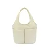Bolso tote liso, simple y casual, colección de verano 2026, versátil con múltiples bolsillos, gran capacidad, adecuado para ir al trabajo